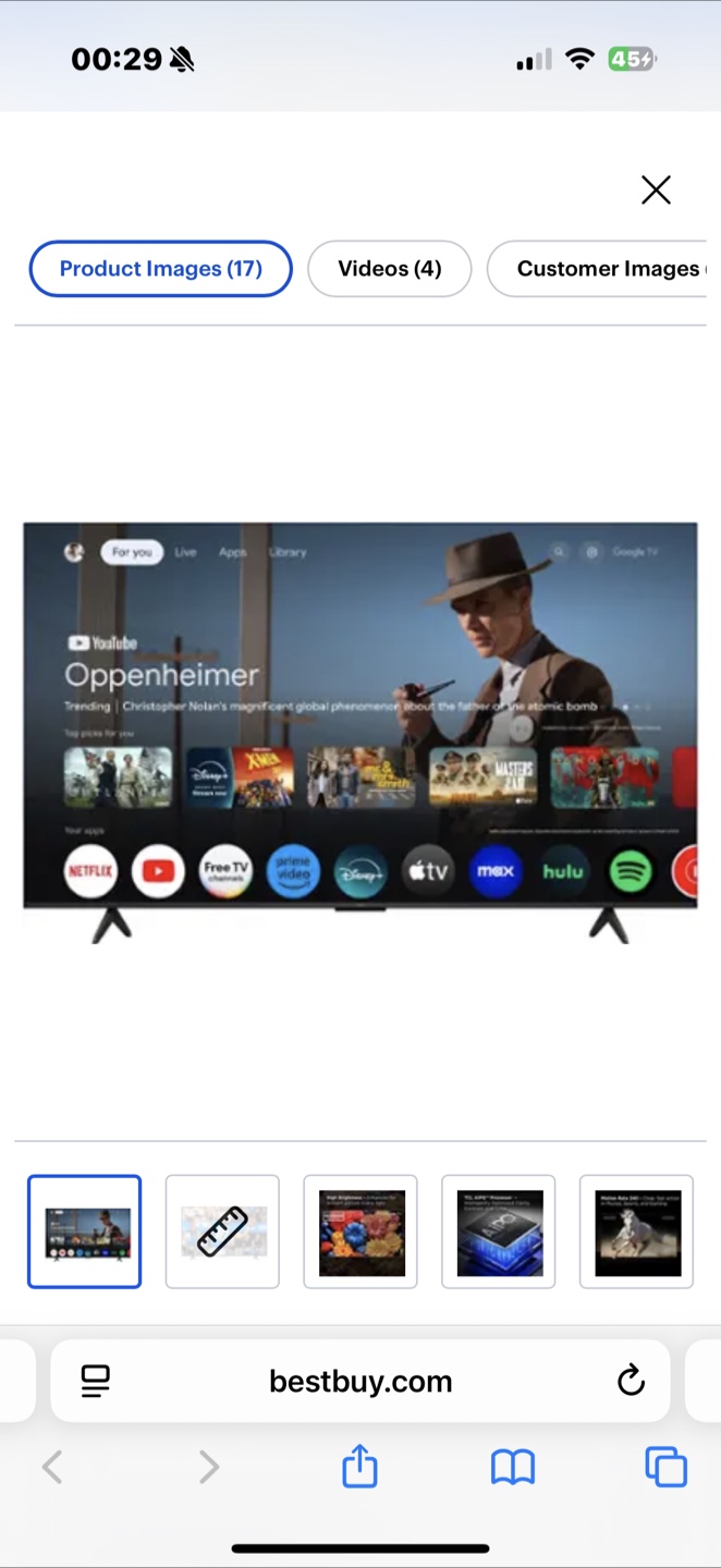 TCL 55" Class S5 4K UHD HDR LED Smart Google TV - photo 4