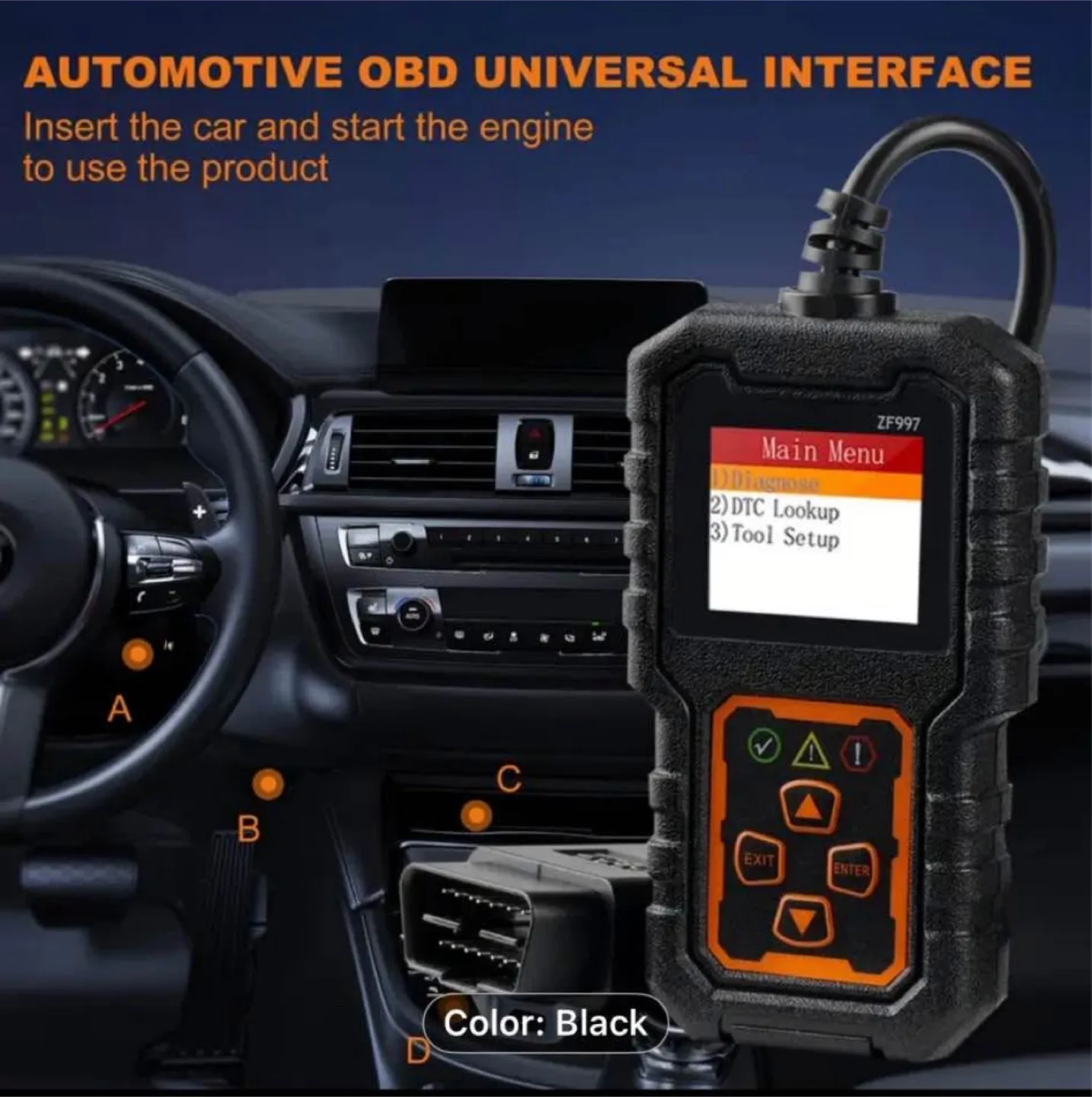 Advanced OBD II Scanner Car Engine Fault Code Reader image indicator(4)