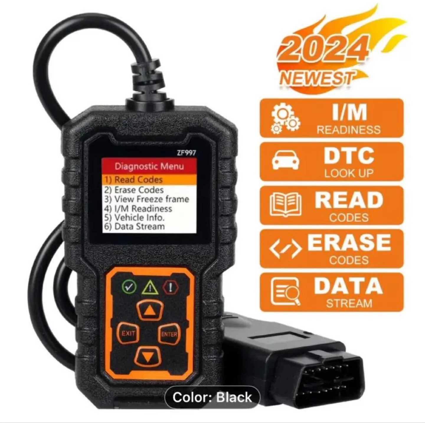 Advanced OBD II Scanner Car Engine Fault Code Reader image indicator(8)