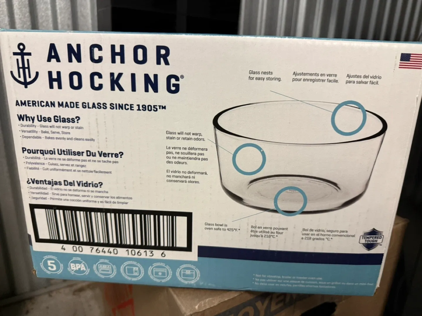 Anchor Hocking Snugfit 24-piece glass storage set image indicator(2)