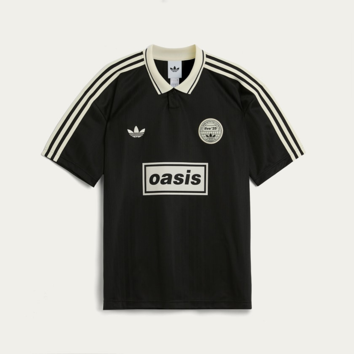 【diceque】adidas x Oasis Live Shirt Adidas x Oasis - Tour Jacquard Jersey - Large - Black | Karrot