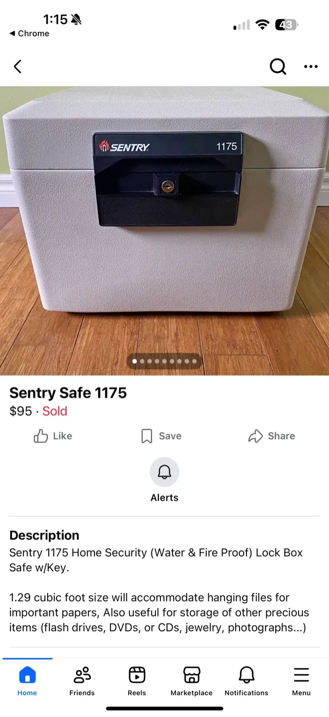 Sentry Safe 1175 image indicator(8)