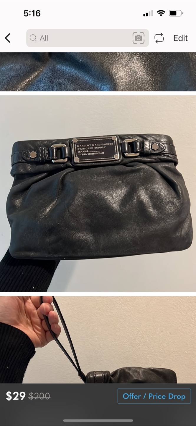 Marc by Marc Jacobs Standard Supply Black Leather Bag - photo 3