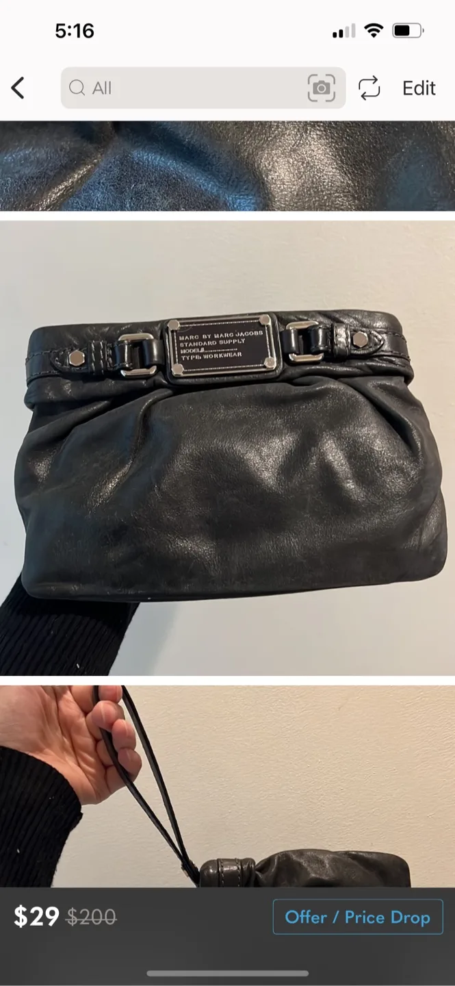 Marc by Marc Jacobs Standard Supply Black Leather Bag image indicator(3)