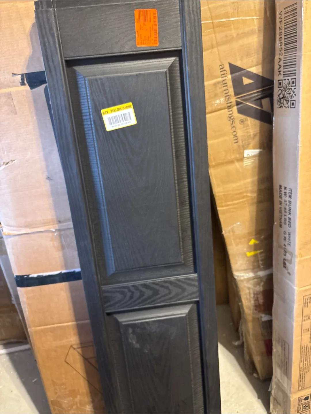 Builders Edge Louvered Shutters - Black 15" x 55" thumbnail