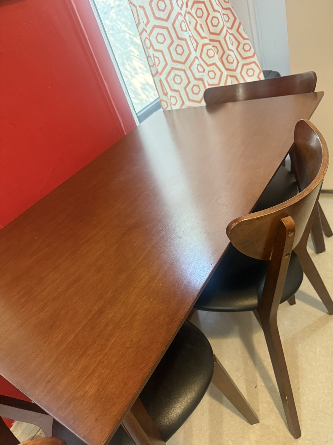 Wooden Dining Table with 4 Chairs - photo 3