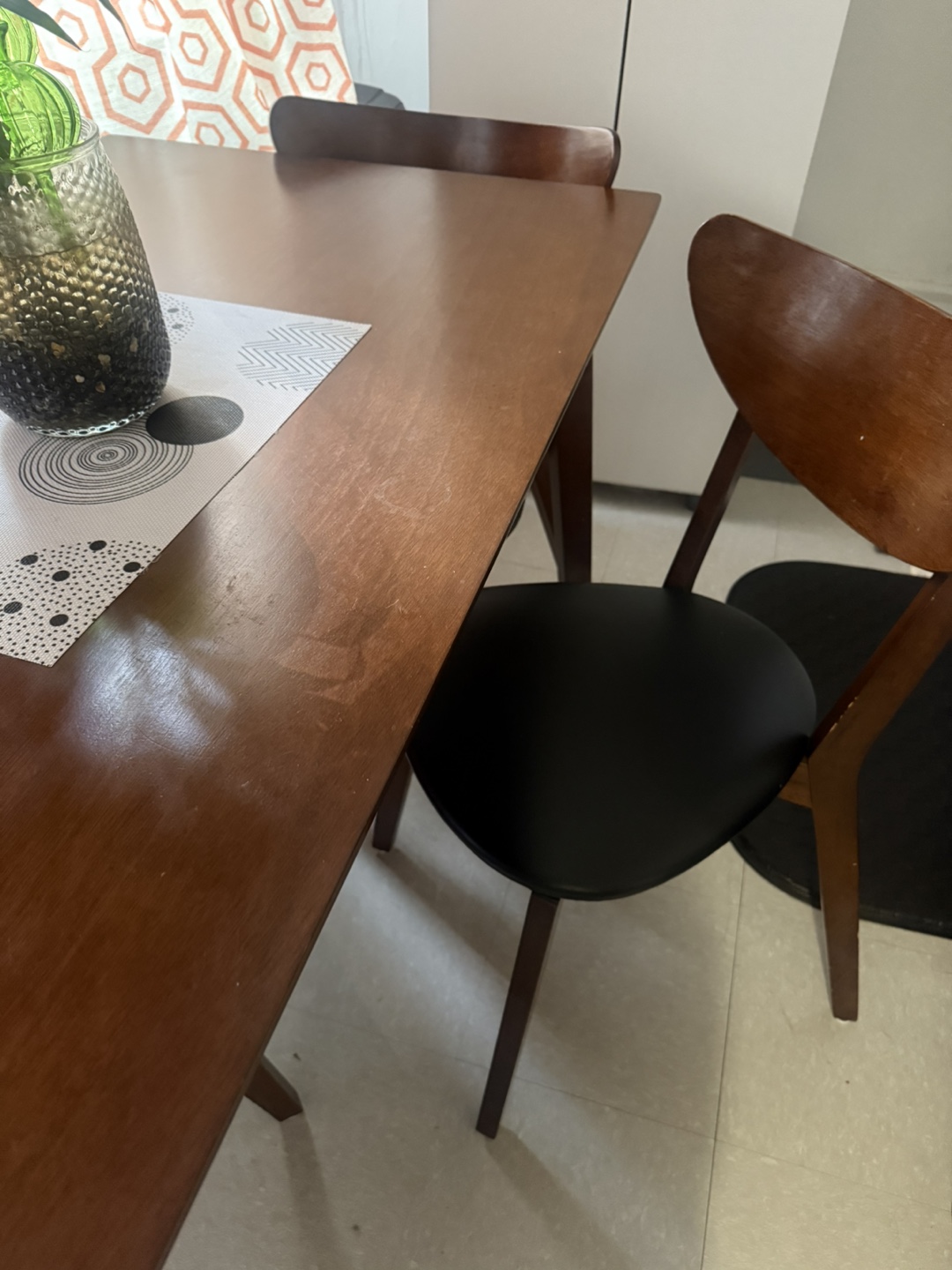 Wooden Dining Table with 4 Chairs - photo 5