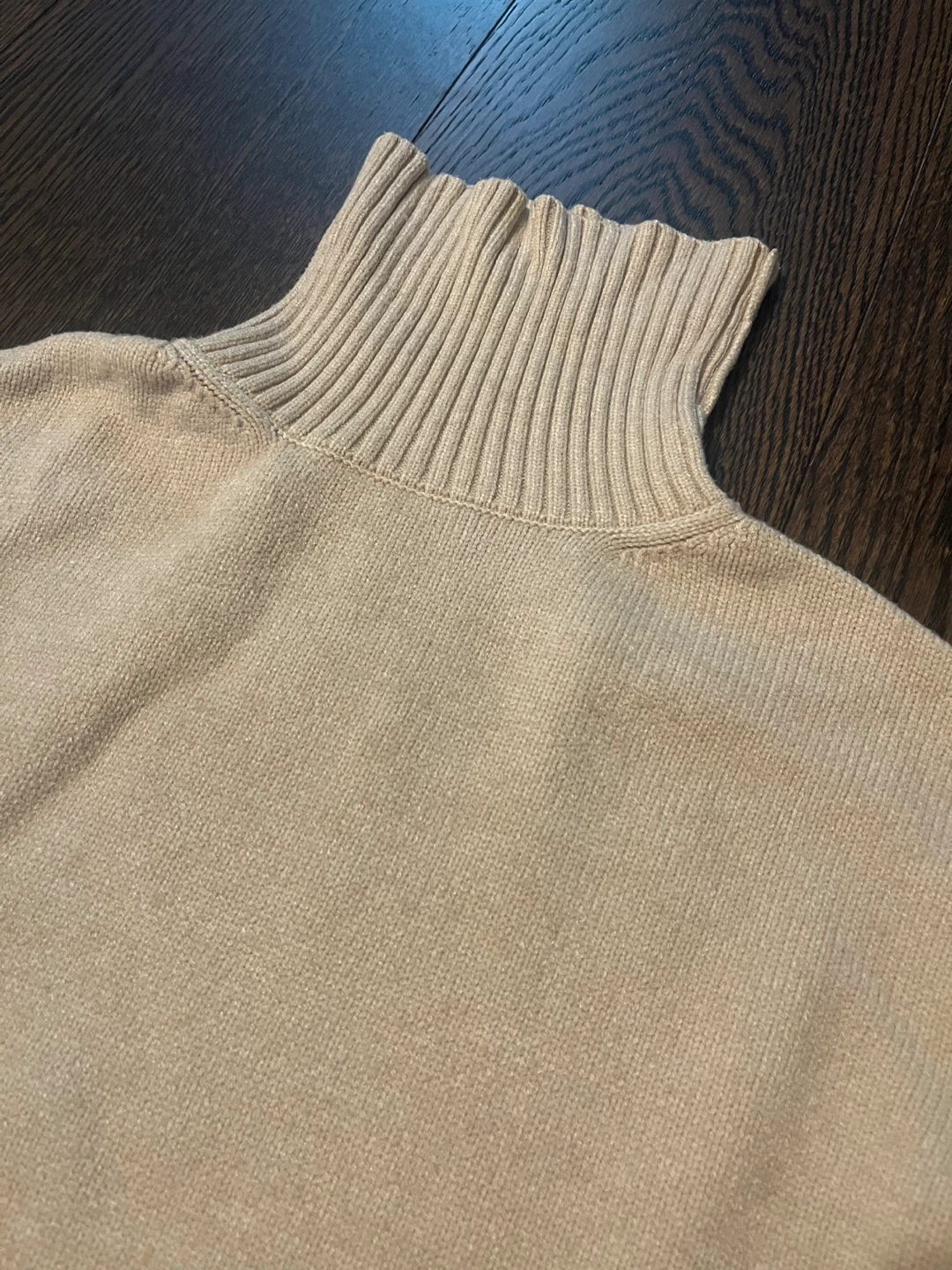 Beige Turtleneck Sweater - photo 2