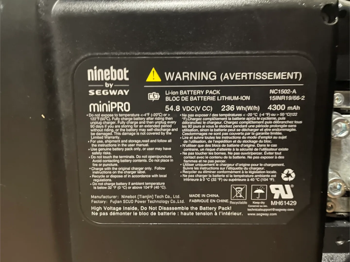 Ninebot Segway miniPRO image indicator(9)