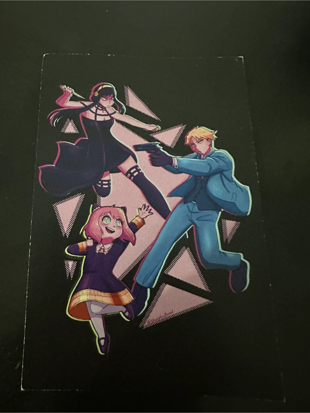 Spy x family postcard paper