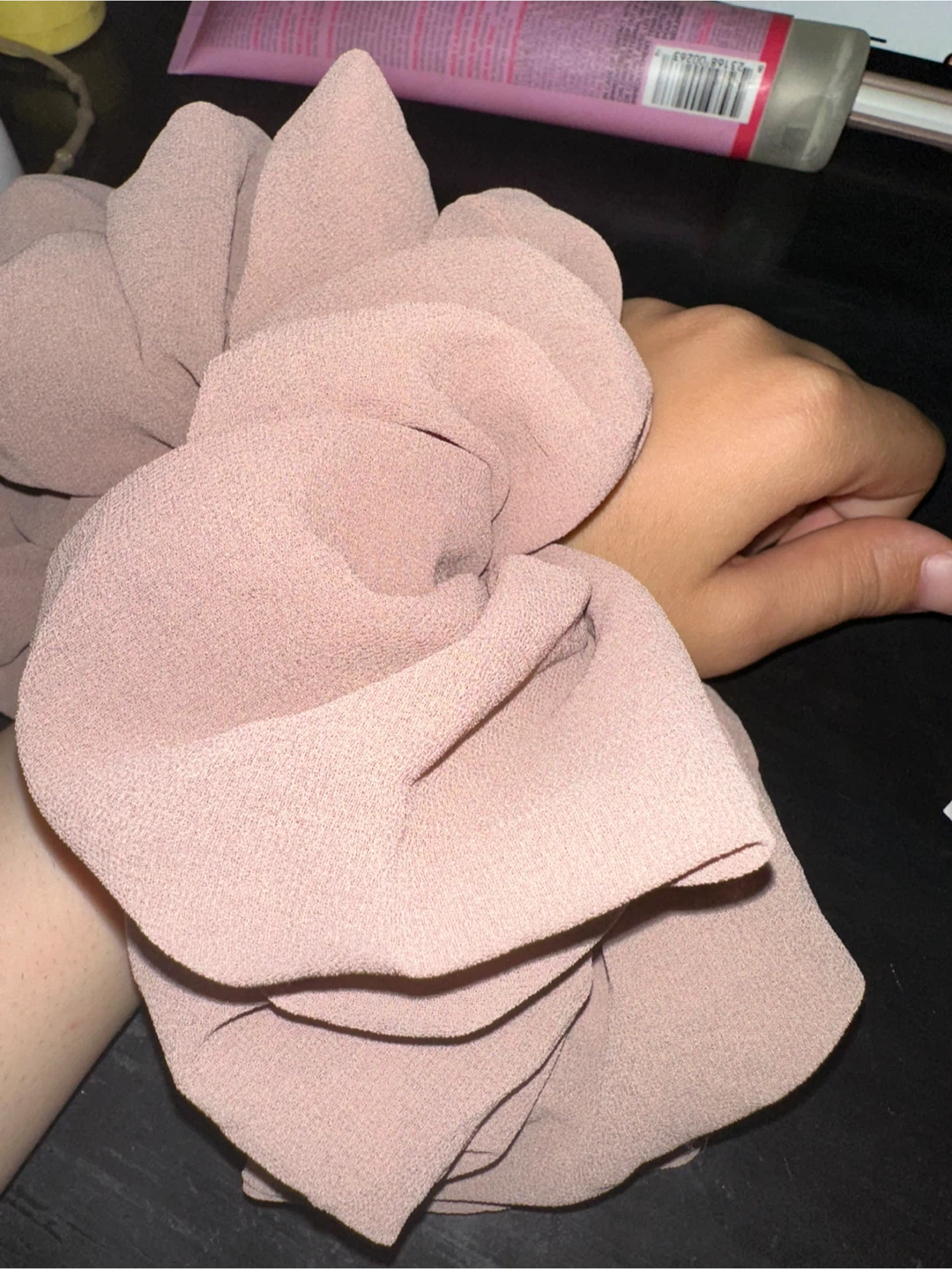 Large Scrunchie - Light Brown - photo 3