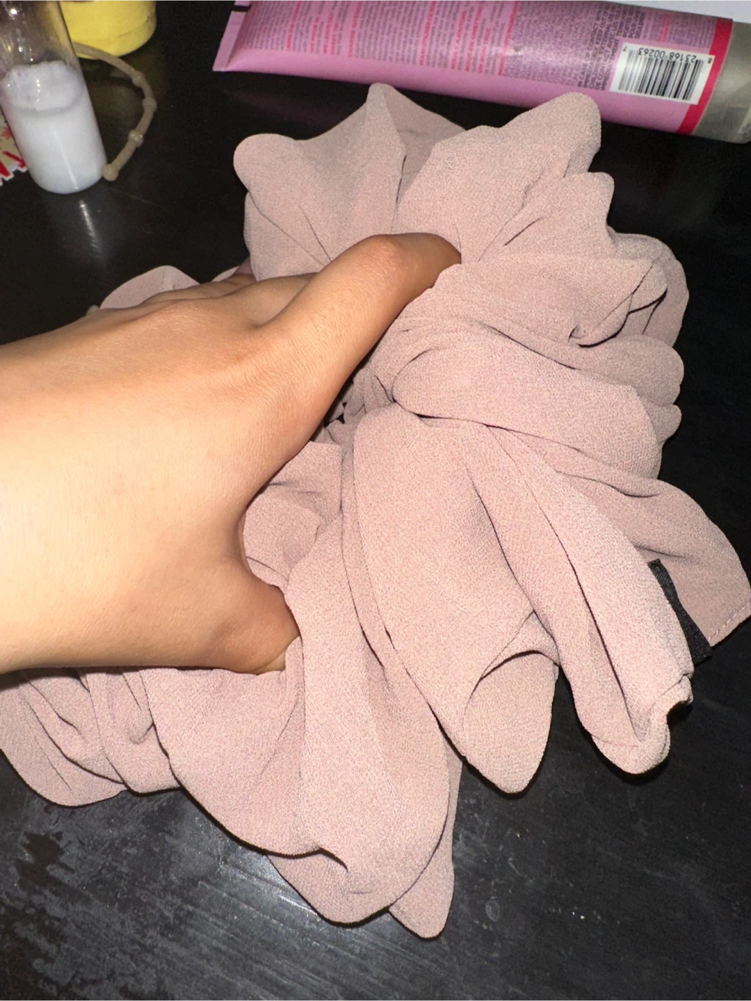 Large Scrunchie - Light Brown - photo 2