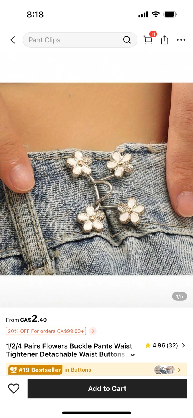 Flower Buckle Waist Tightener - photo 2