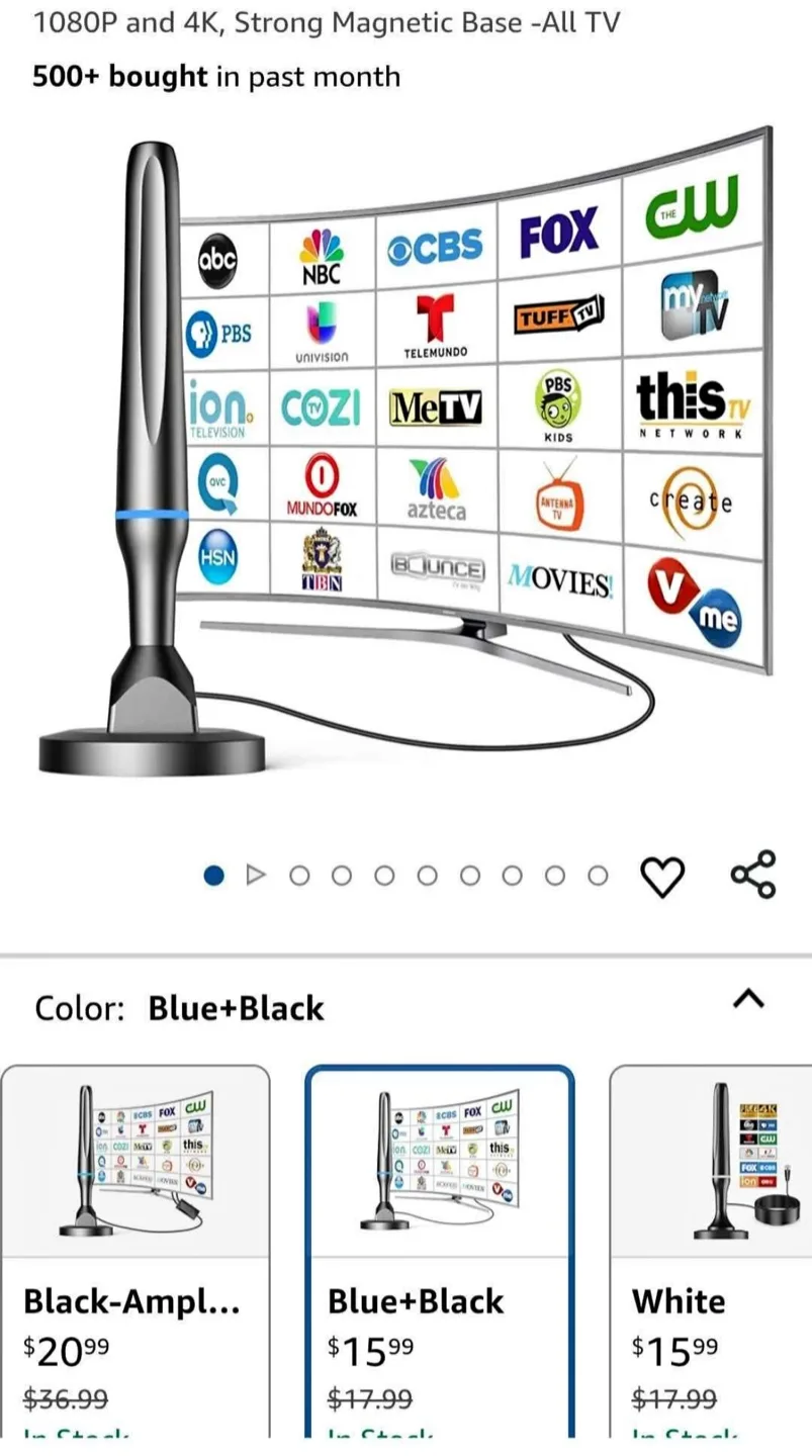 Indoor TV Antenna - New in Box image indicator(4)