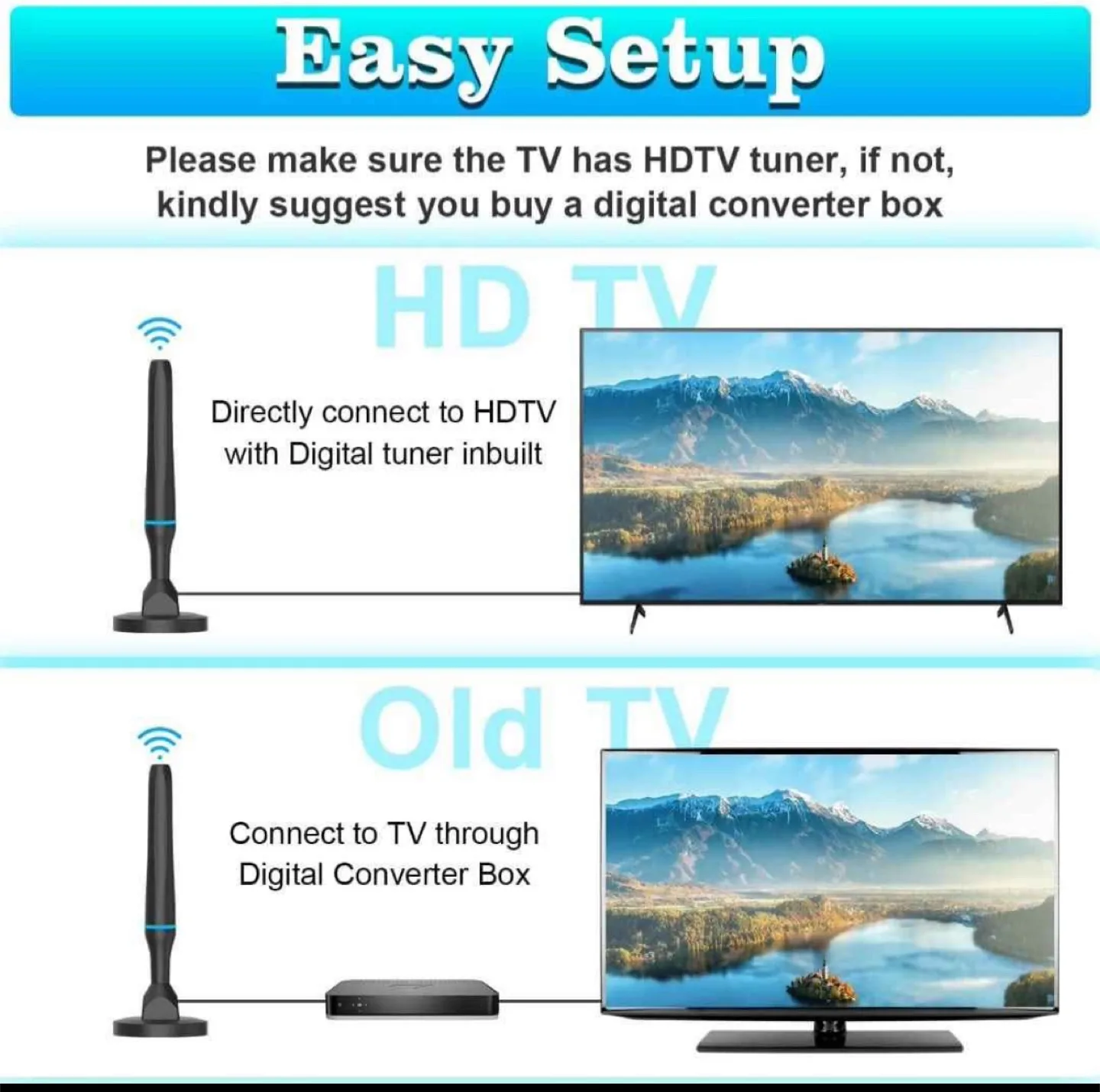 Indoor TV Antenna - New in Box image indicator(6)