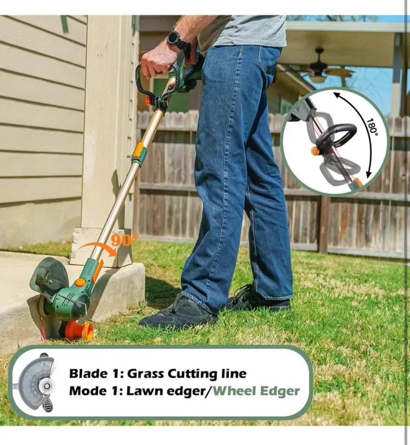 YueWxter 3-in-1 Cordless Lawn Mower image indicator(3)