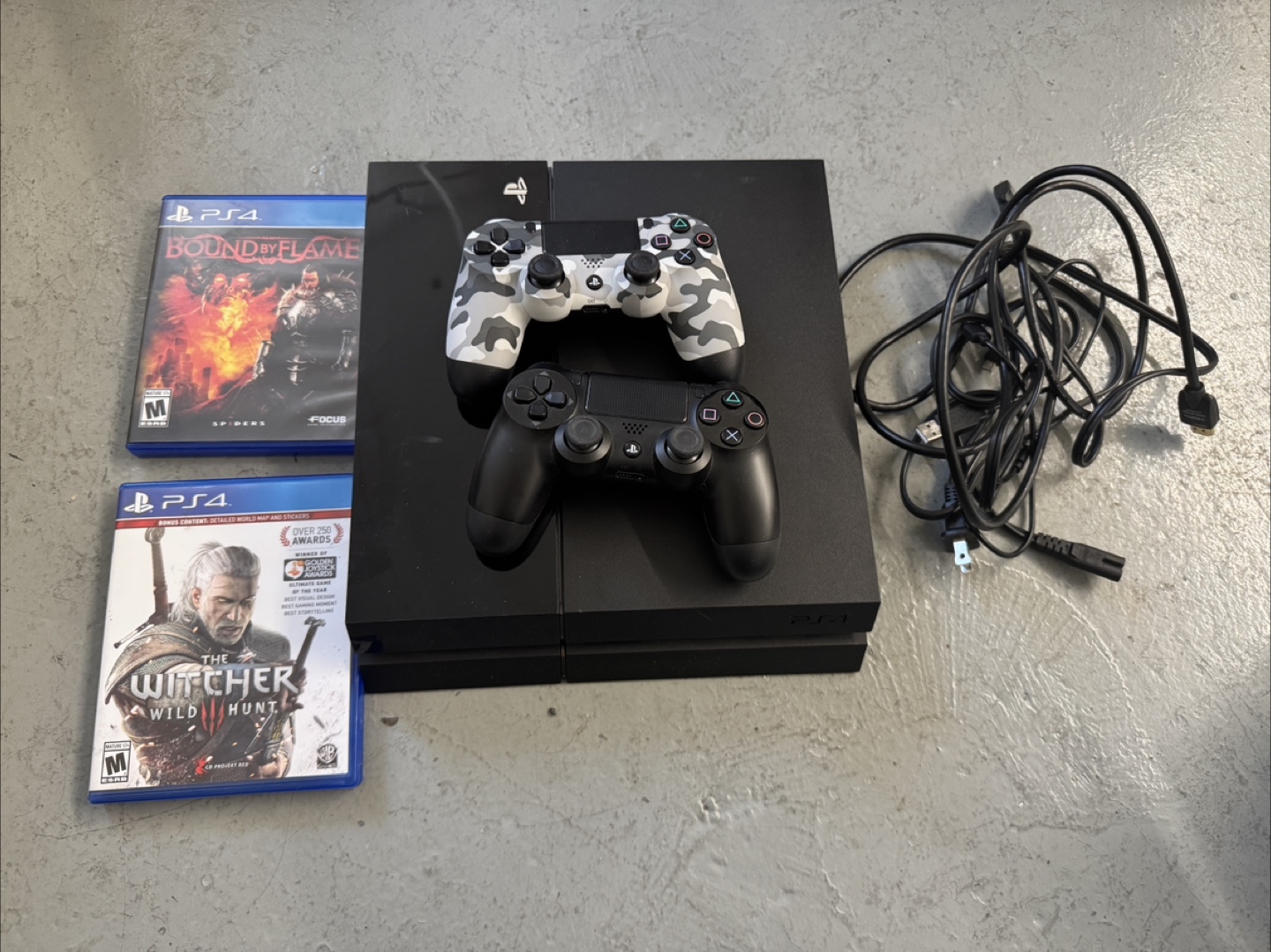 PlayStation 4 Console with 2 Controllers