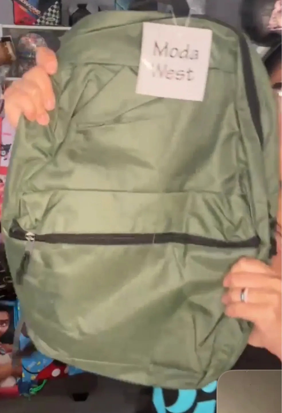 Moda West Olive Green Backpack thumbnail