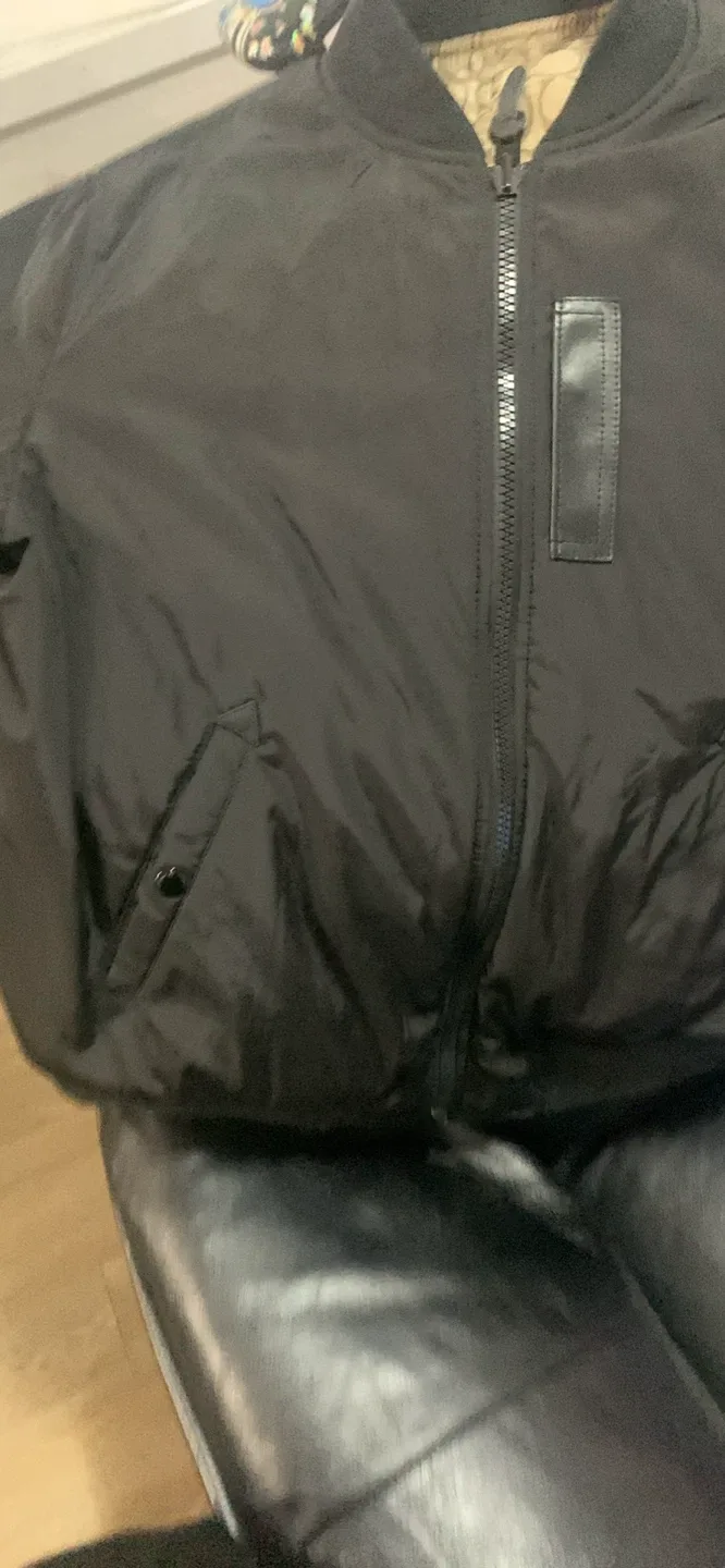 Coach Black Reversible Bomber Jacket image indicator(2)