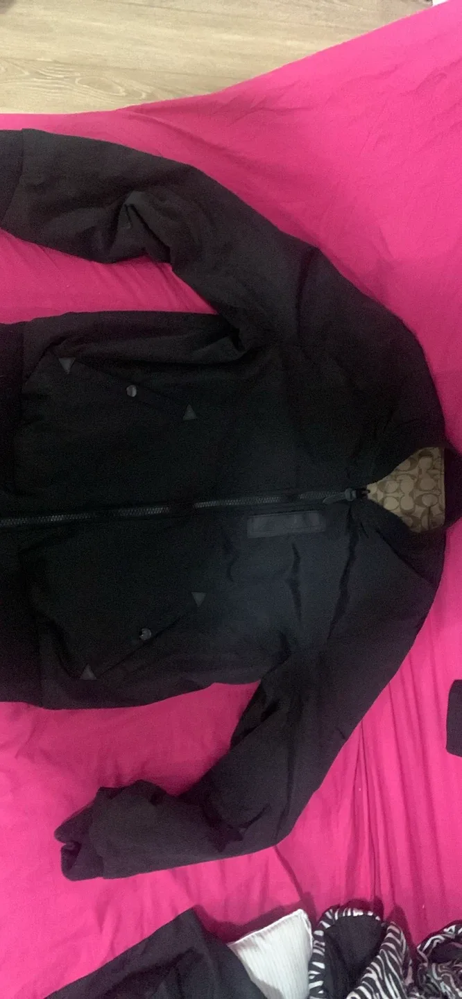 Coach Black Reversible Bomber Jacket image indicator(3)