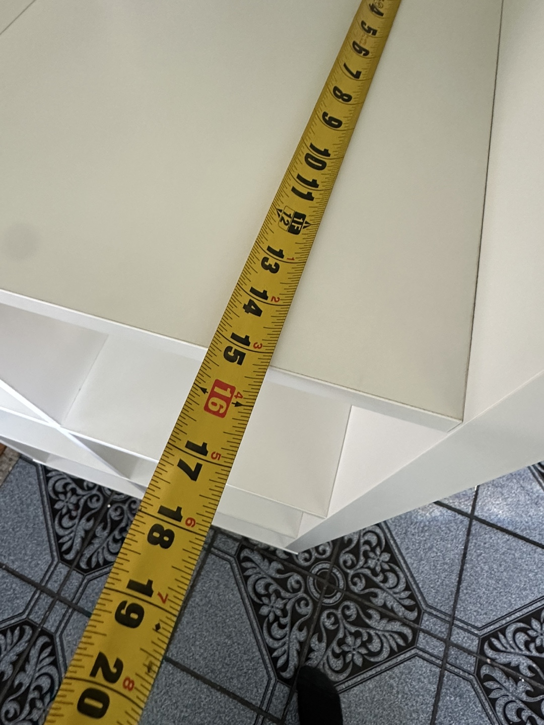 White Shelf Unit - 31x11x64 inches - photo 5