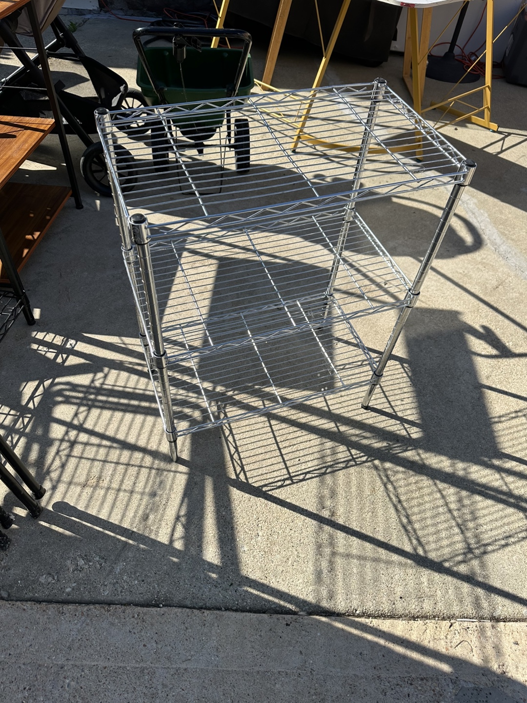 Chrome Wire Shelving Unit - 3 Tier