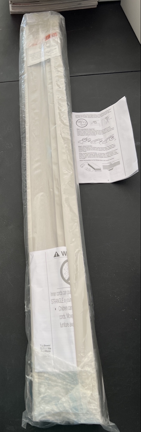 Window Blind Outlet Trader Blinds 39”  gray fabric pleated shade
