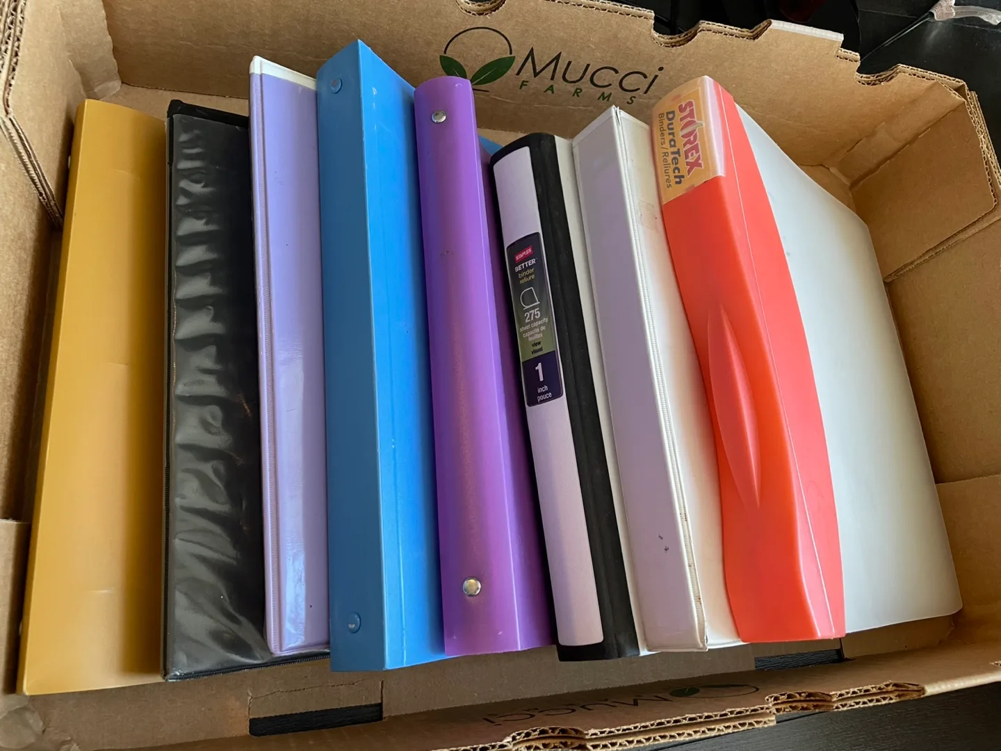 8 Binders (get them for FREE if you buy a hole punch!)