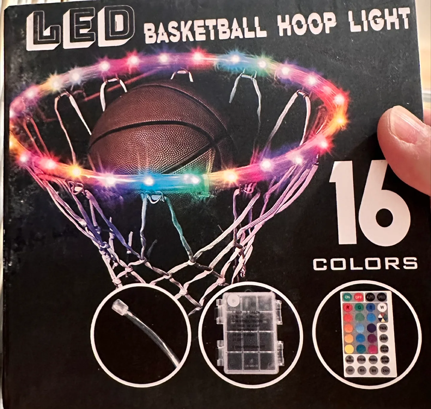 LED Basketball Hoop Light - 16 Colours image indicator(3)