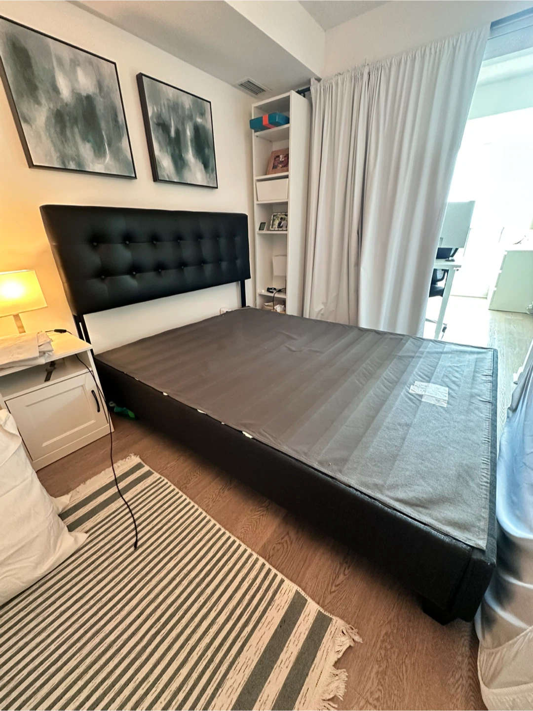 Queen Size Bed Frame with Headboard