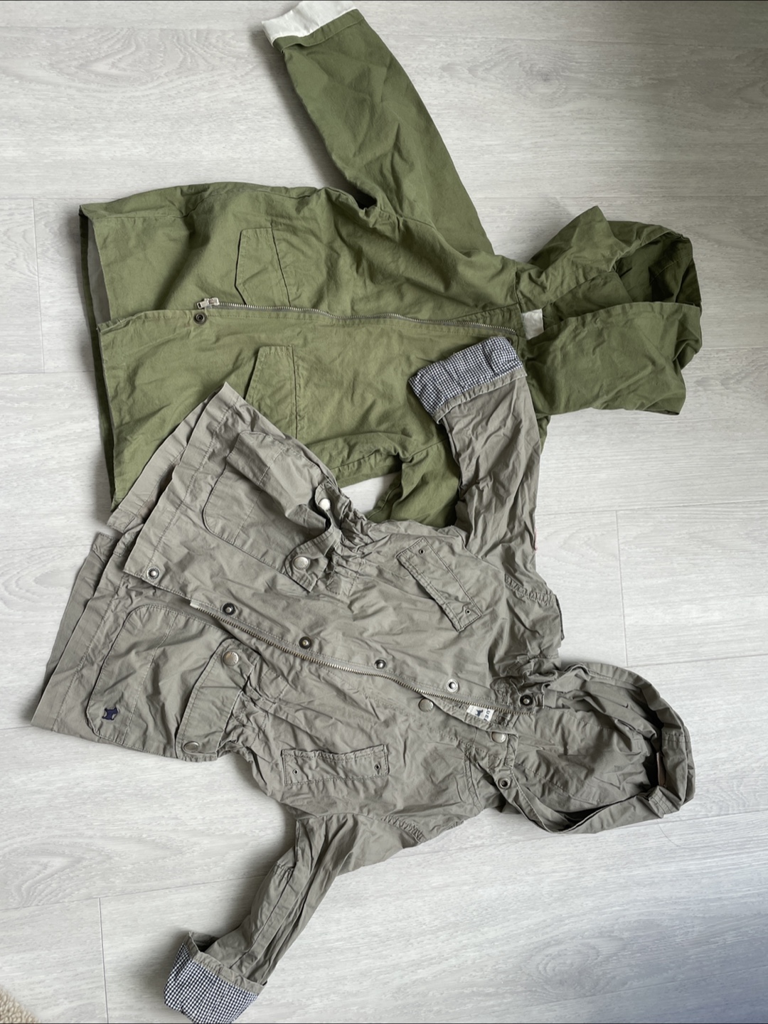 Kids’ Olive & Grey Jackets