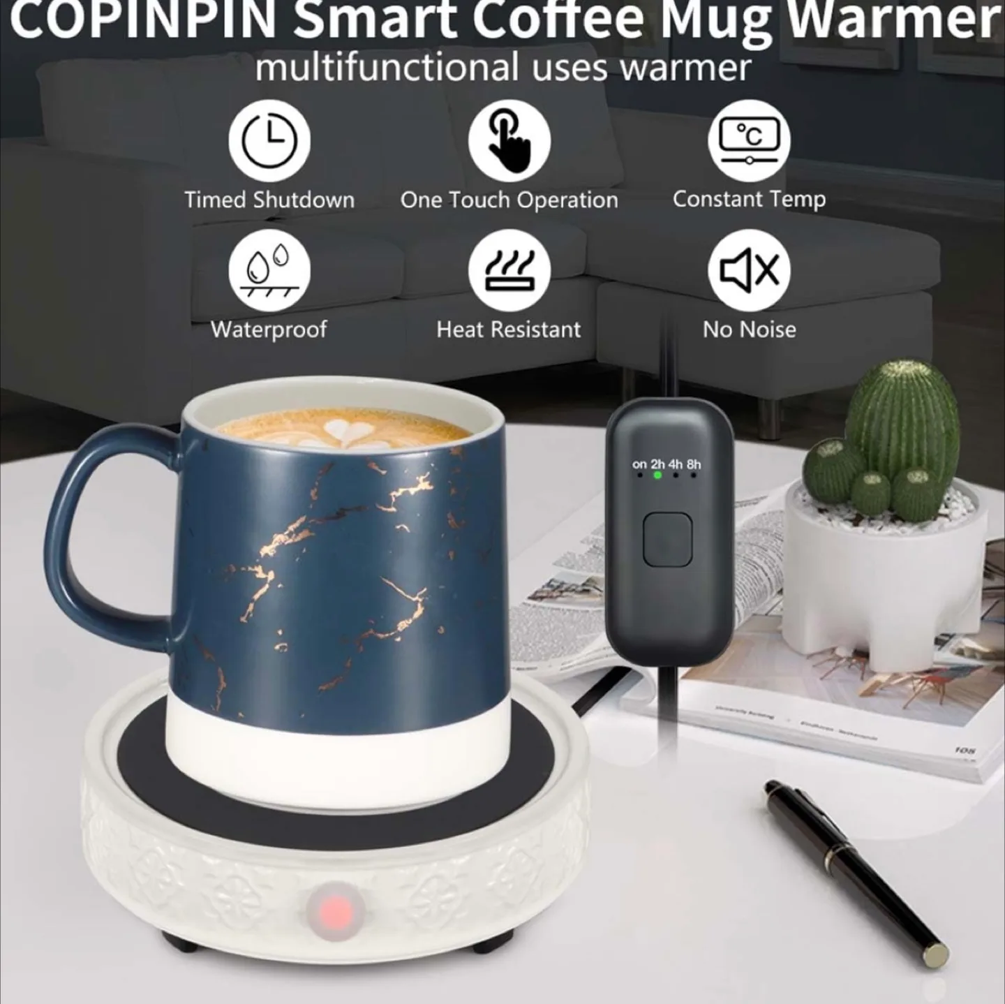 COPINPIN Smart Coffee Mug Warmer image indicator(4)