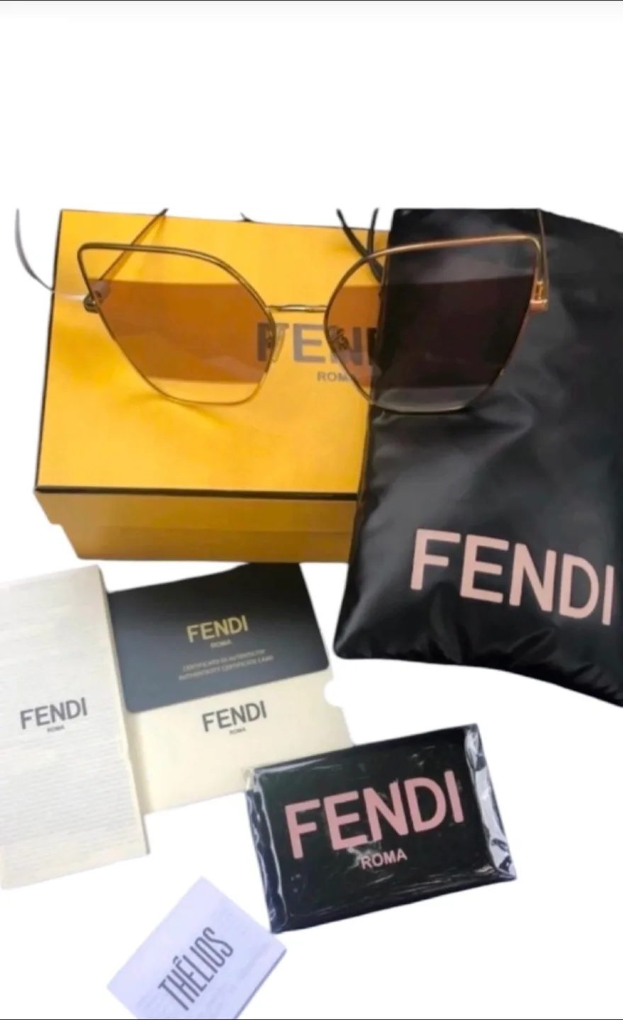 New Authentic The Fendi Stripes  Sunglasses thumbnail