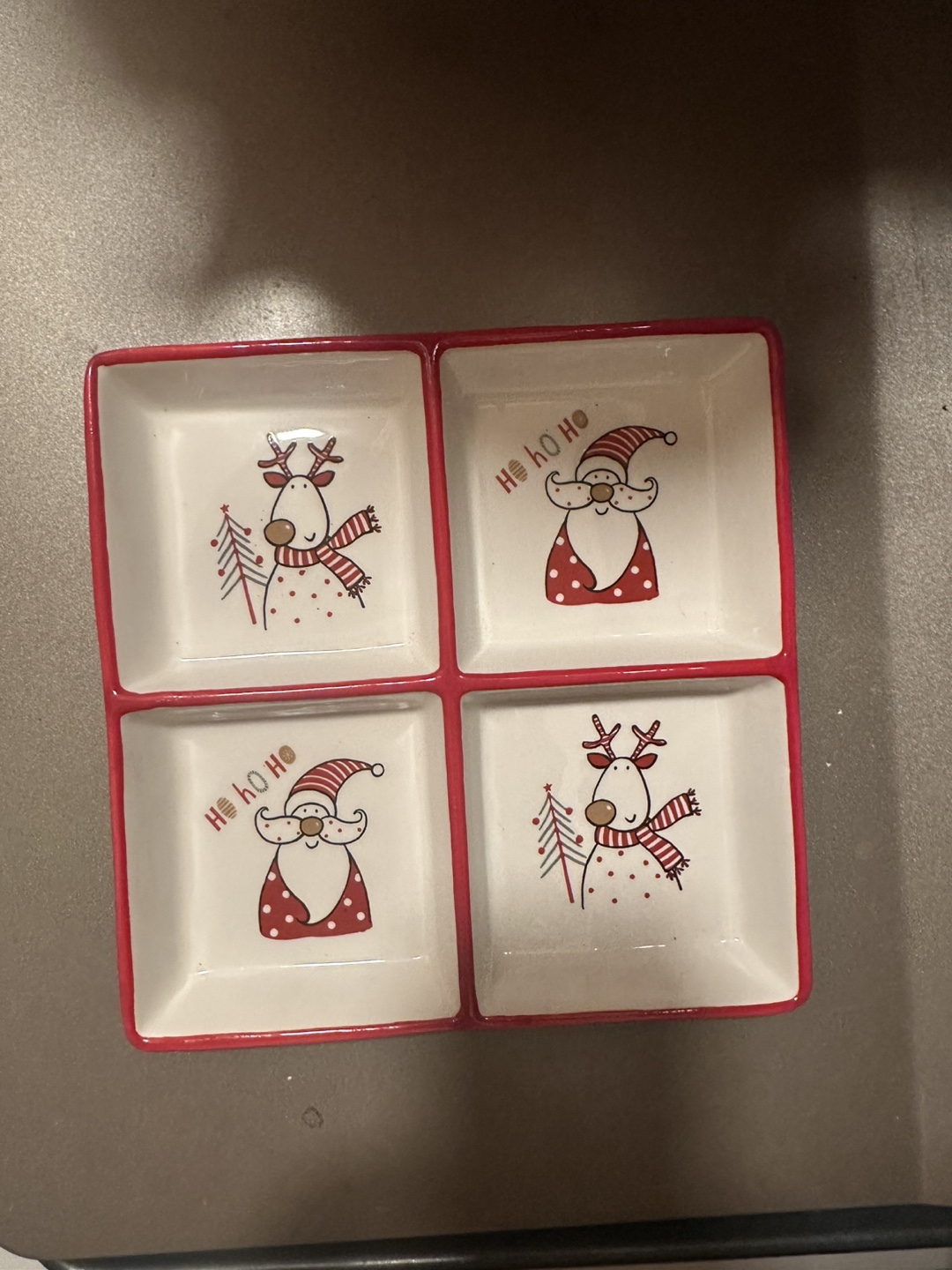 Brand new Santa Christmas ceramic plate - photo 2