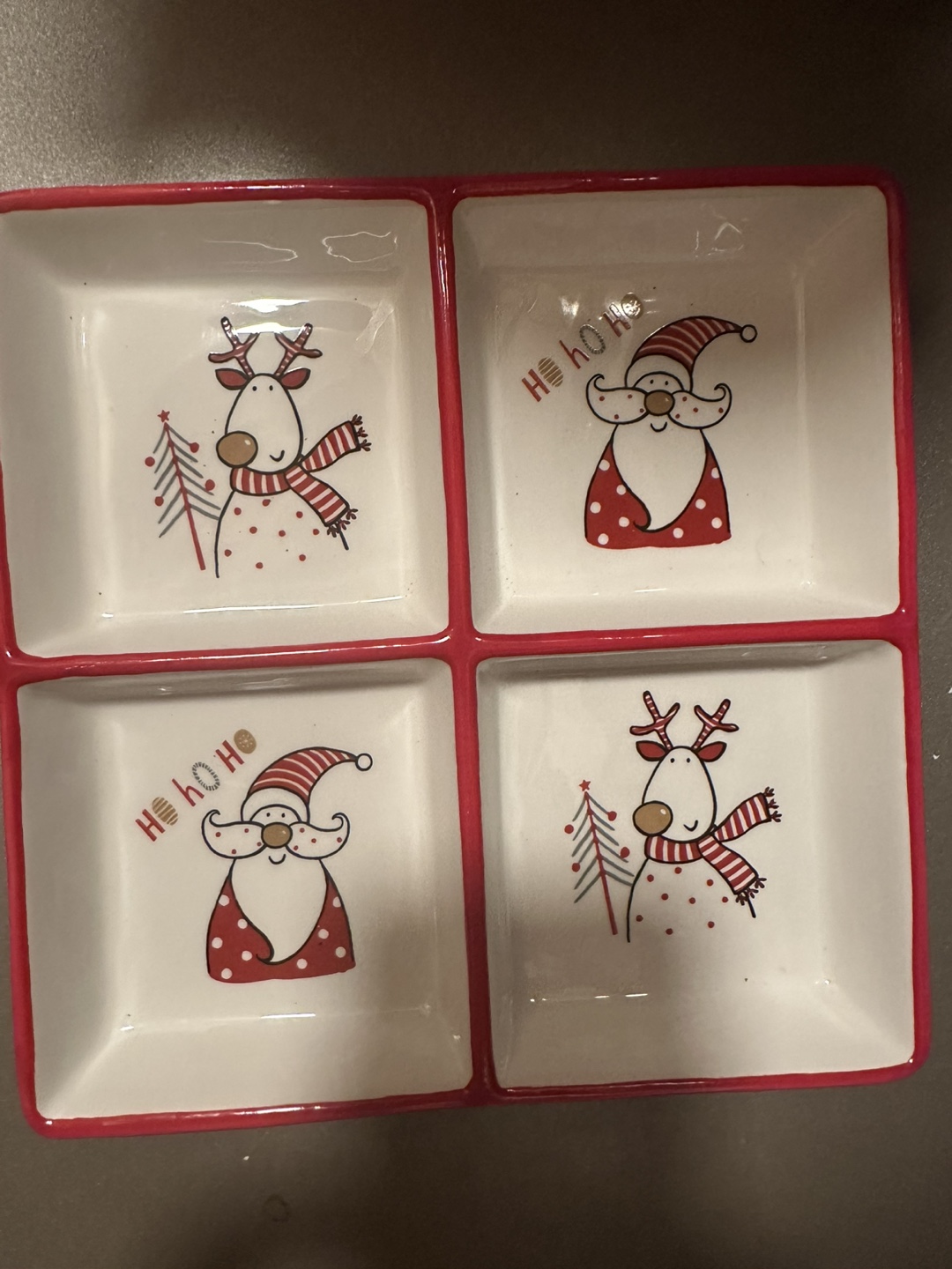 Brand new Santa Christmas ceramic plate