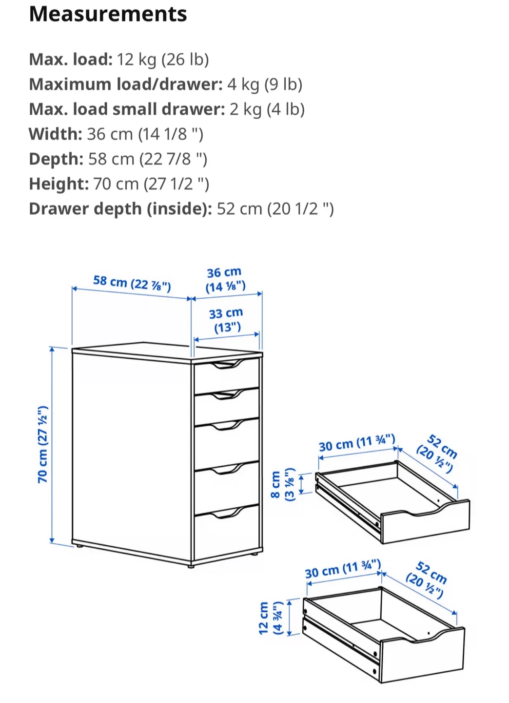 IKEA Alex Black-Brown Drawer Unit image indicator(3)