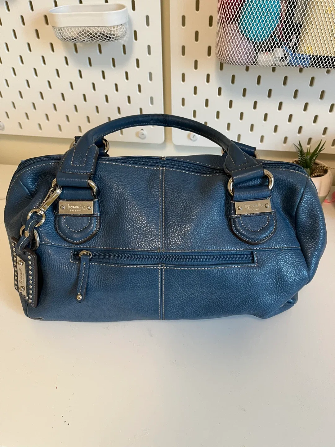 Tignanello Blue Leather Handbag image indicator(3)