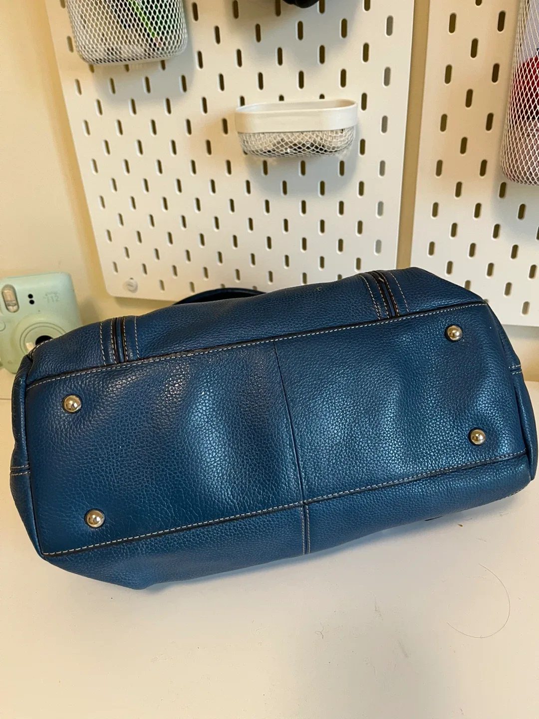 Tignanello Blue Leather Handbag image indicator(5)