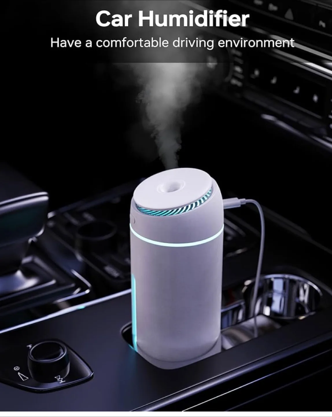 Mini Portable Humidifier - White image indicator(4)