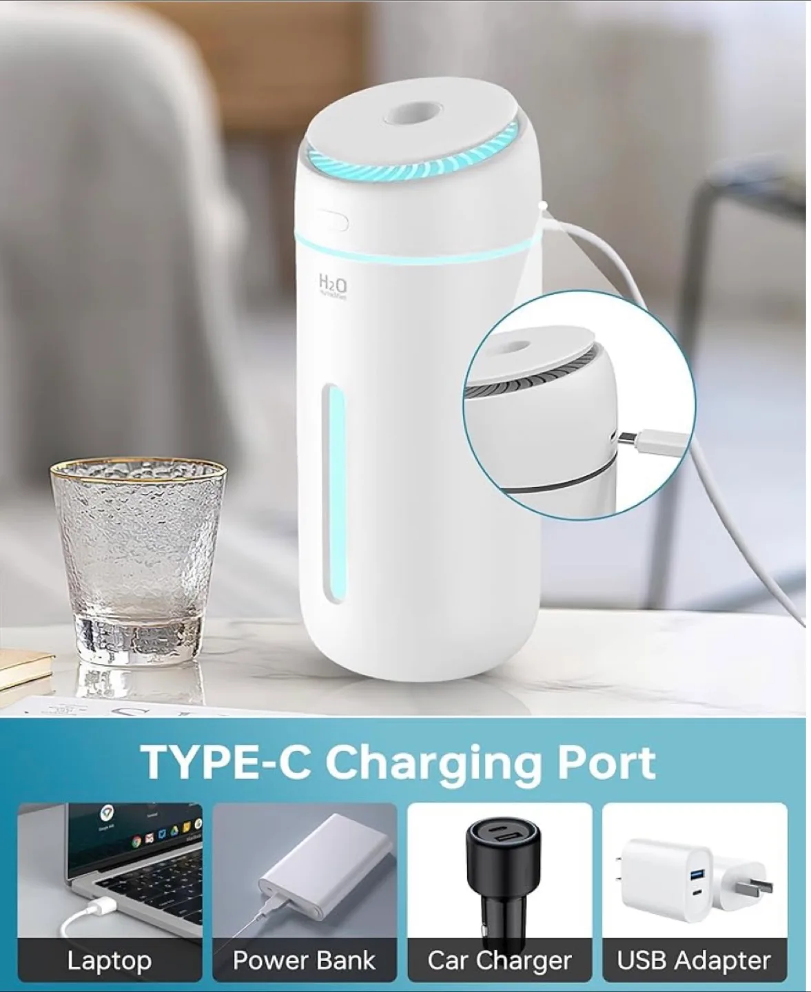 Mini Portable Humidifier - White thumbnail