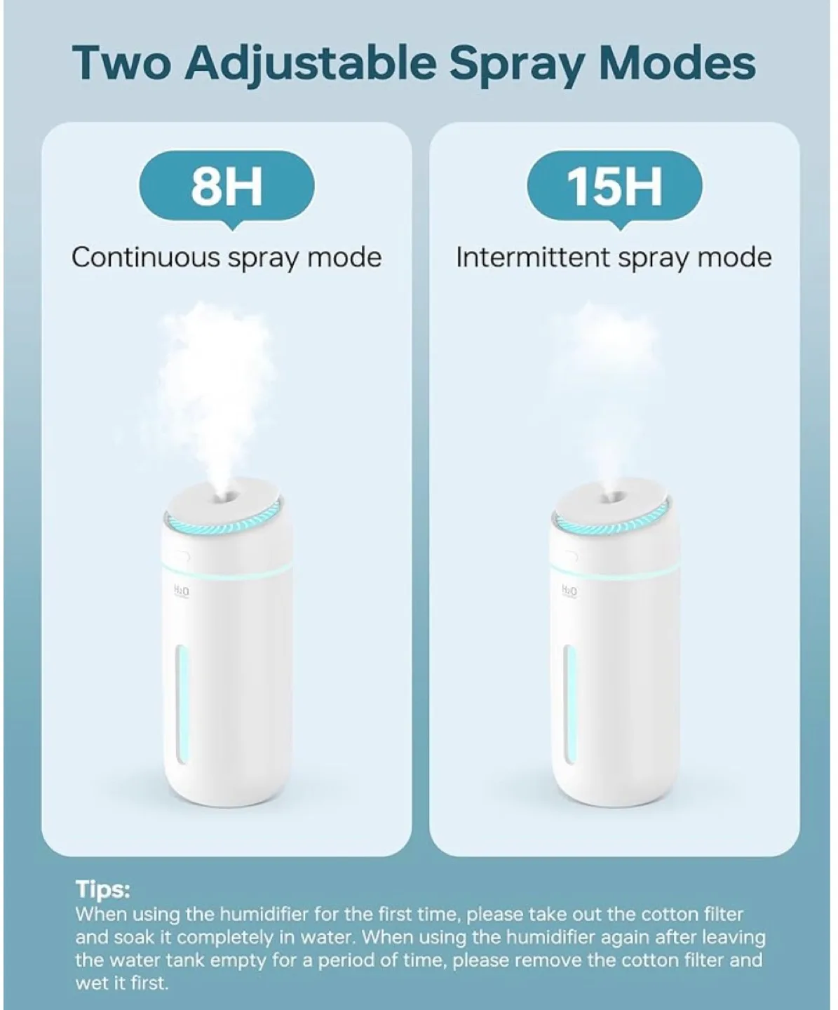 Mini Portable Humidifier - White image indicator(5)