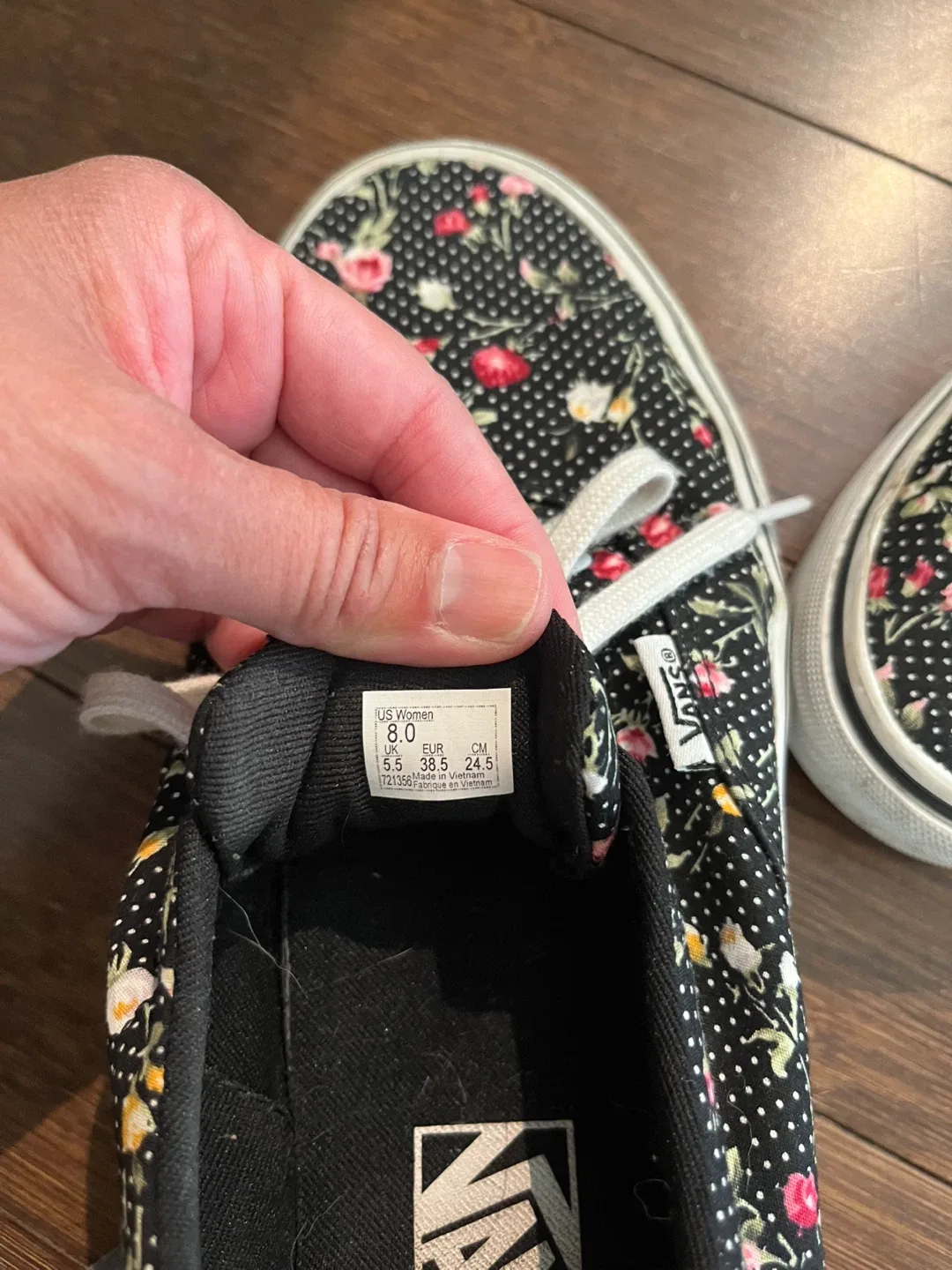 Vans Floral Print Sneakers - Women's Size 8 image indicator(4)