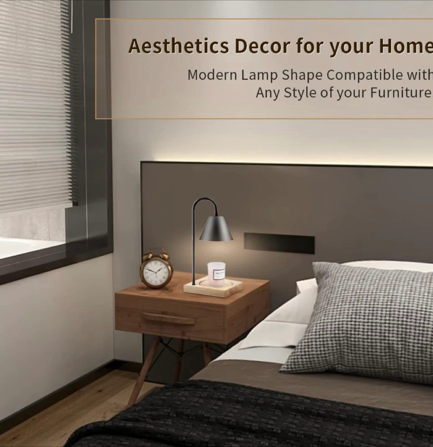 Graphite Black Candle Warmer Lamp image indicator(4)