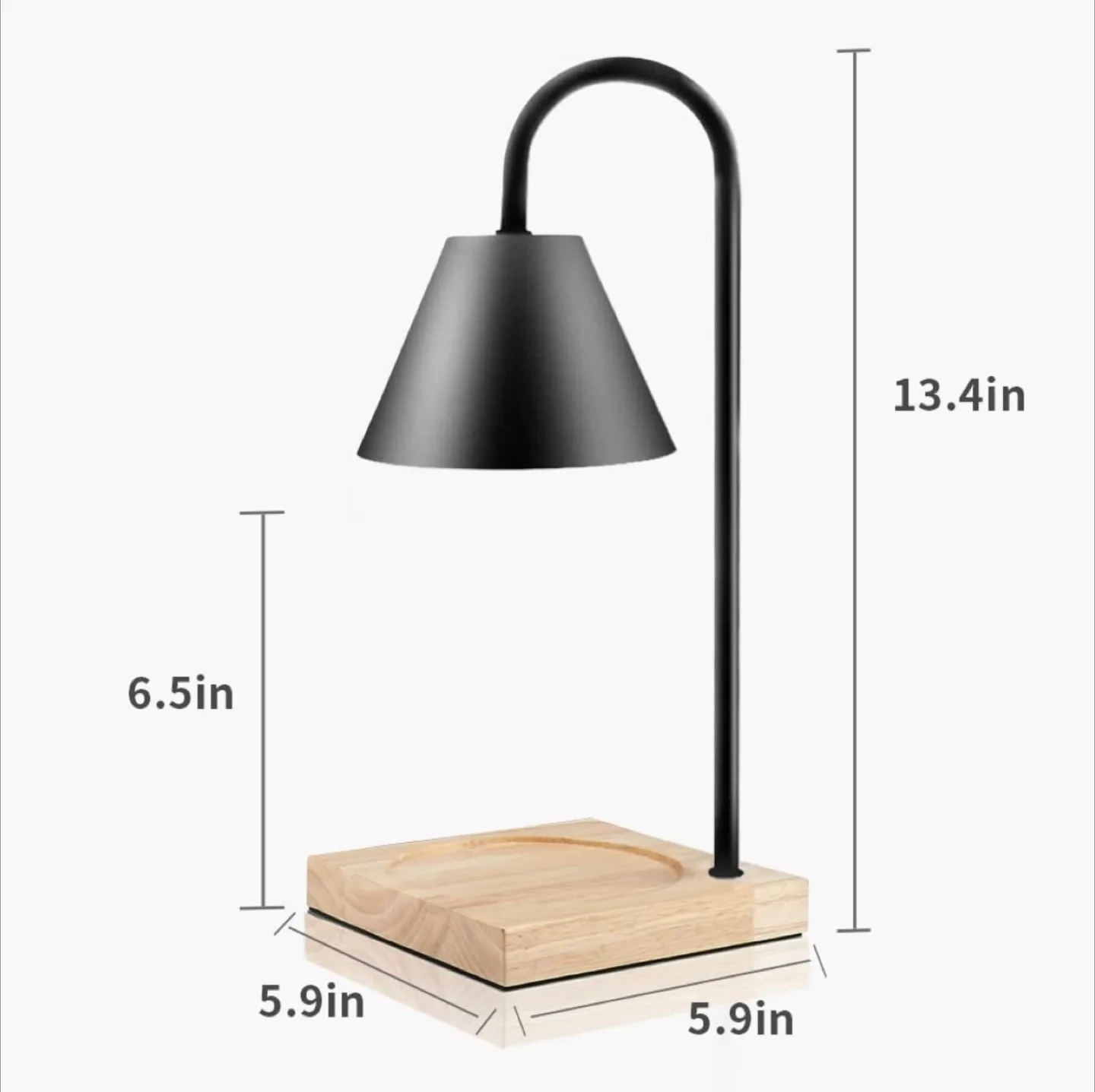 Graphite Black Candle Warmer Lamp image indicator(3)