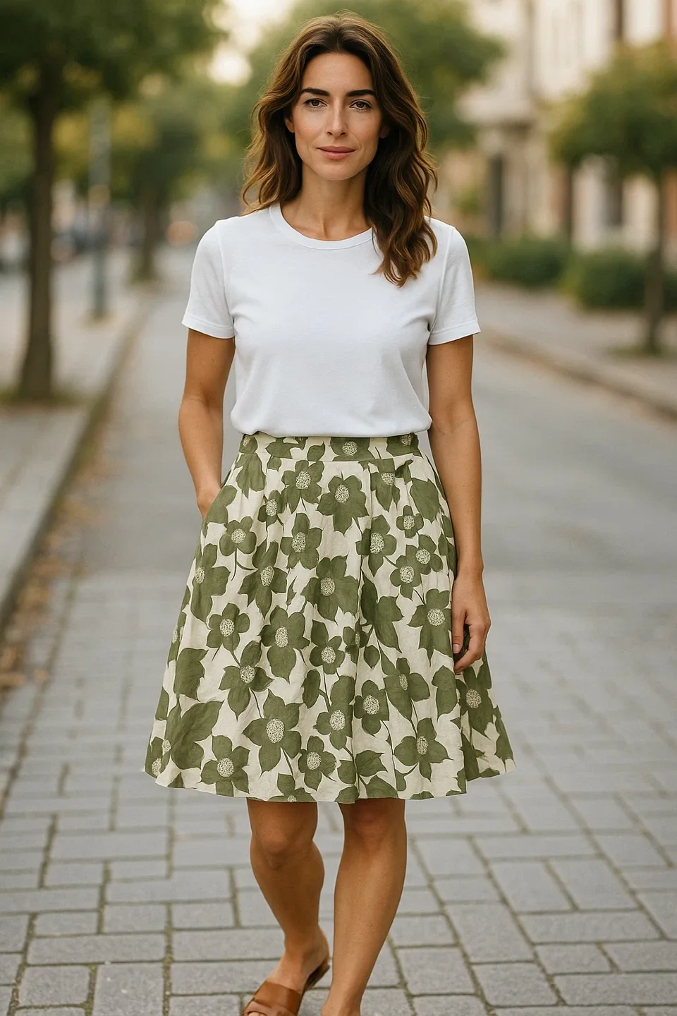 Joe Fresh XL Floral Skirt thumbnail