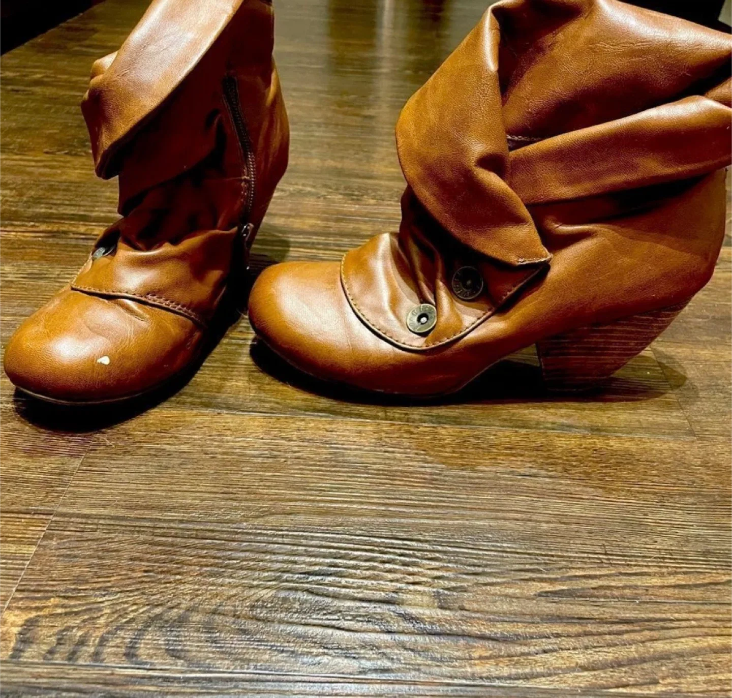 Blowfish Brown Ankle Booties - Size 8 image indicator(5)