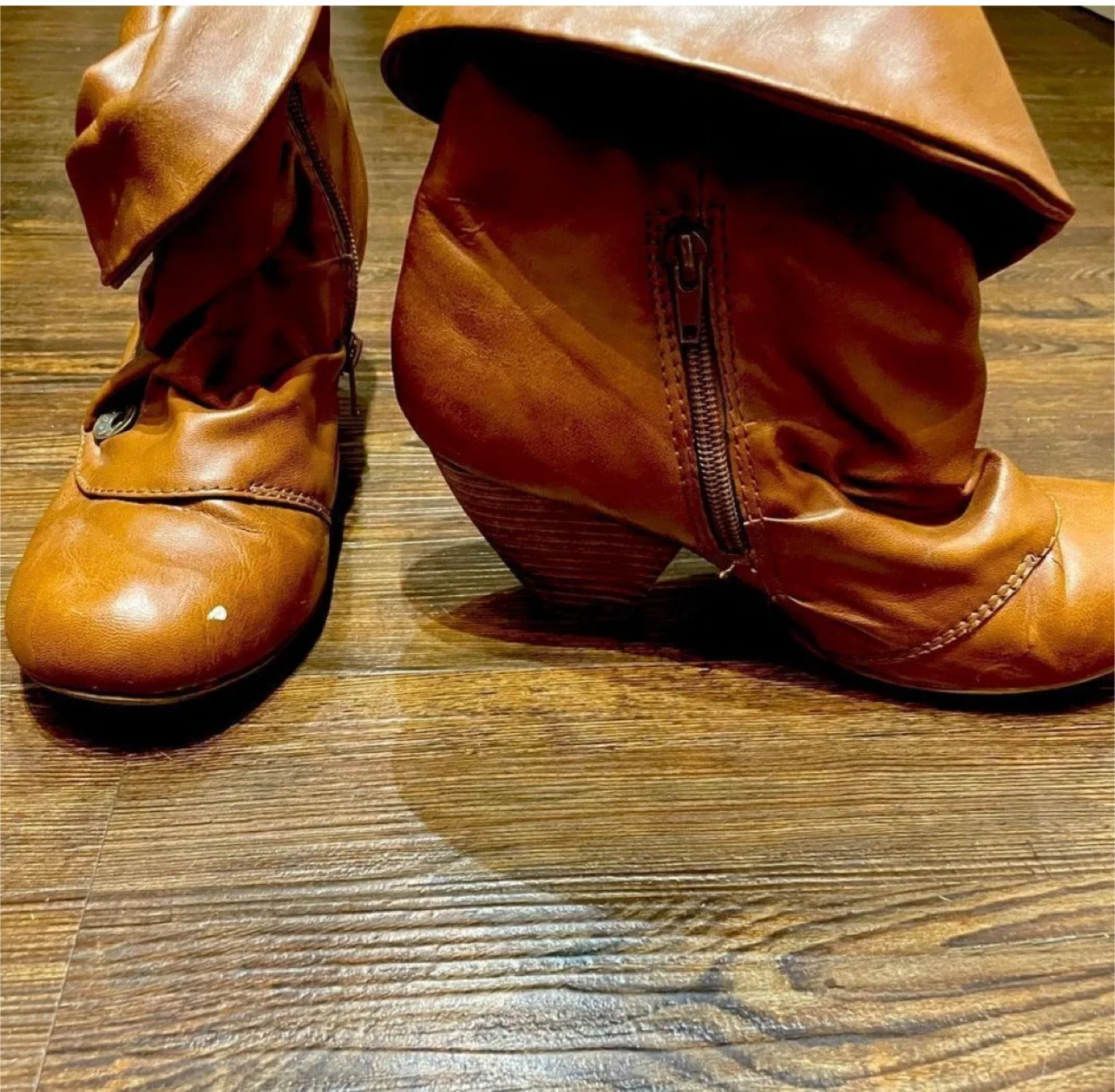 Blowfish Brown Ankle Booties - Size 8 image indicator(6)