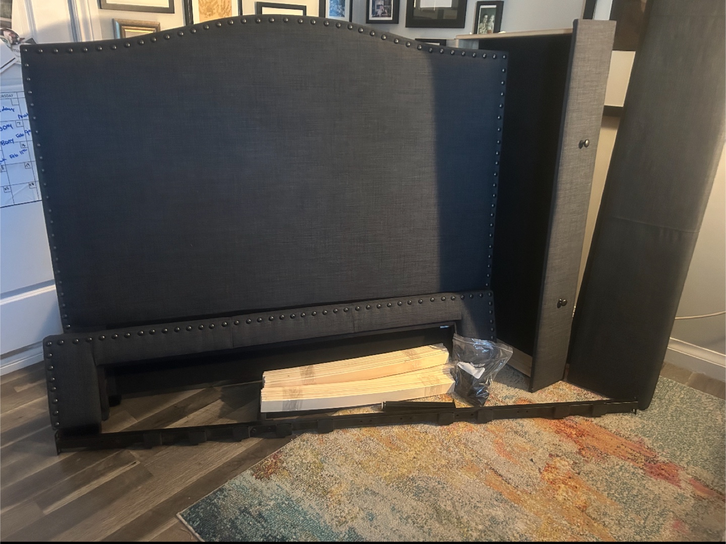 Upholstered Platform Bed Frame - Queen Size - photo 3