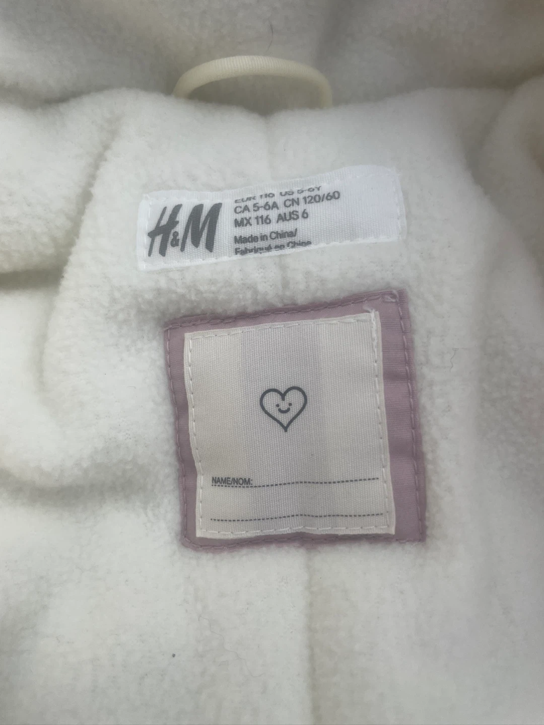 H&M Kids Snowsuit Size 5-6 Pink - photo 4