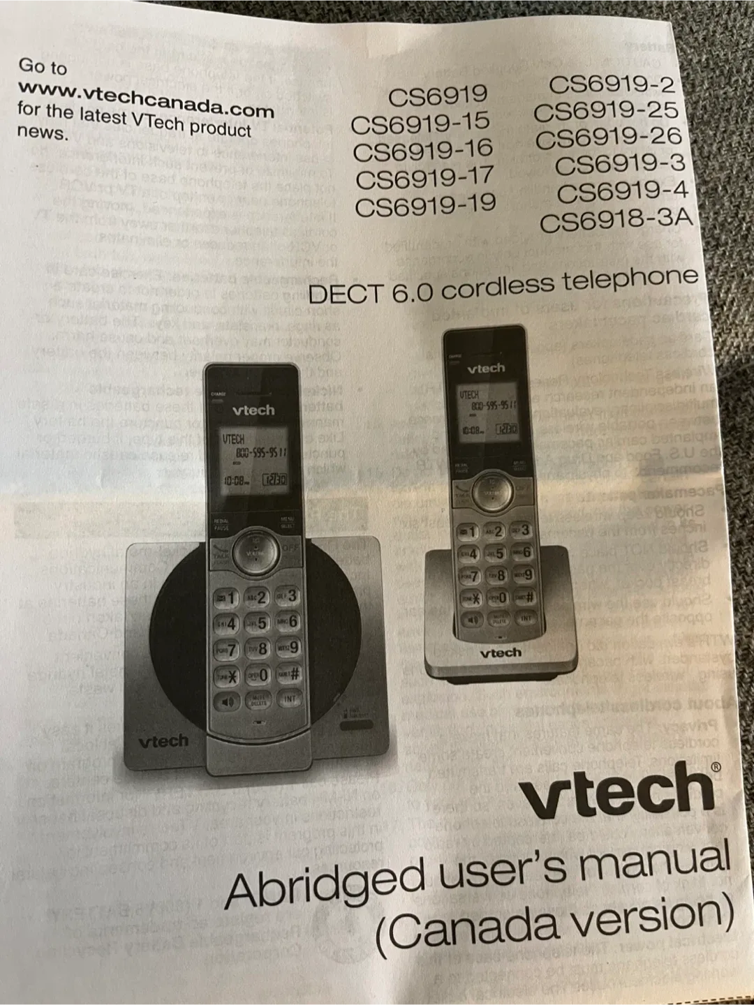 VTech Cordless Phone with Charger image indicator(3)